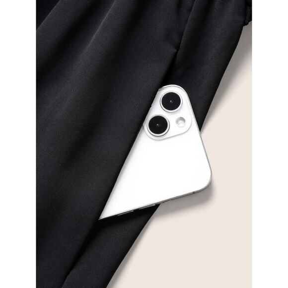 1X 14 16 Plus Size BloomChic Ruffle High Low Surplice Dress Pockets Belt - Picture 7 of 7